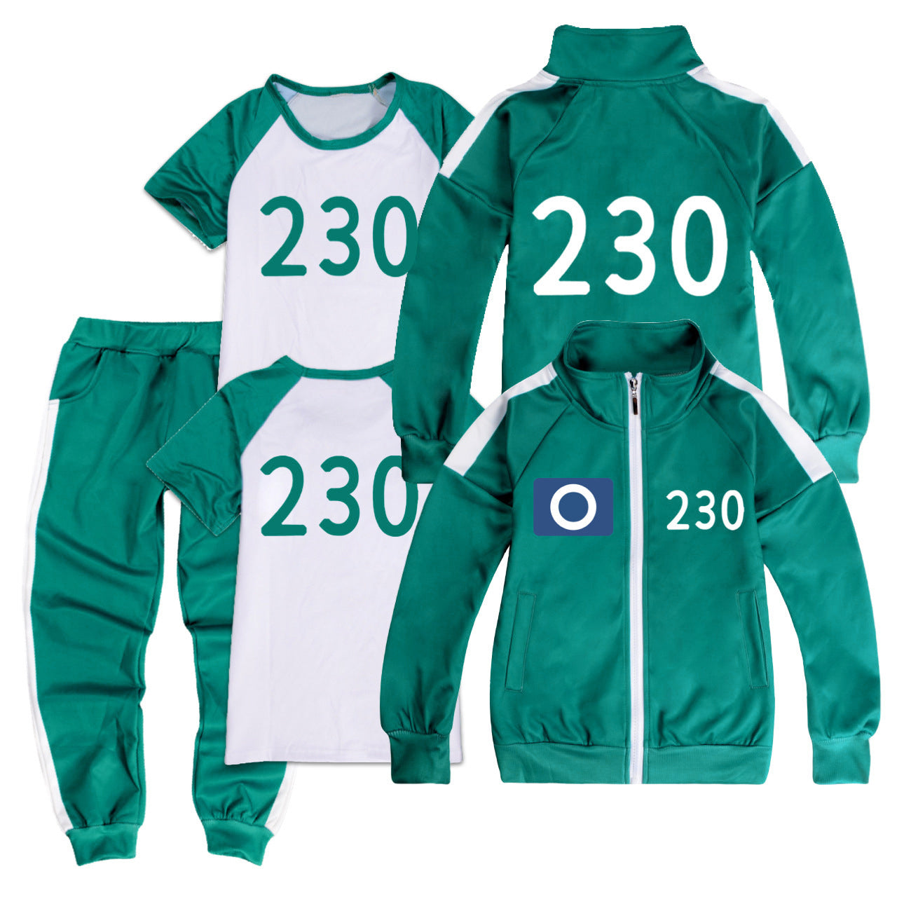 Squid Game, sportswear, complete set with rope 222 170 V1237-ZY-203-0339