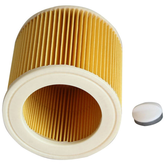 2x Cartridge Filter for Vacuum Cleaner, Compatible with Karcher WD2 WD3 MV3 MV2 A2004 A2054 A2204 A2656 V1237-ZY-203-0342