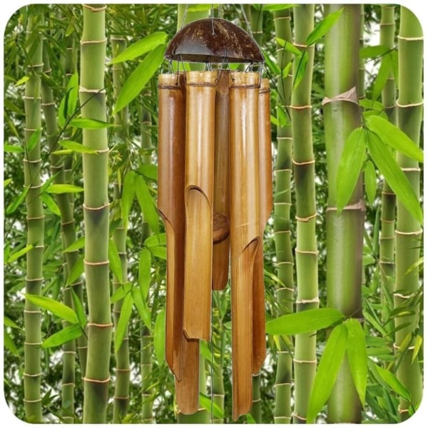 Bamboo wind chime, good sound, decorative for the garden and V1237-ZY-203-0343