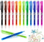 Erasable Ink Pens, Erasable Gel Ink Pens - 12-pack Multicolor multicolor V1237-ZY-203-0344