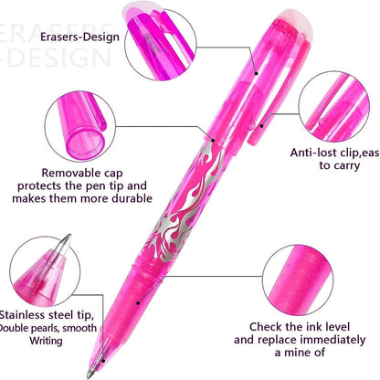 Erasable Ink Pens, Erasable Gel Ink Pens - 12-pack Multicolor multicolor V1237-ZY-203-0344
