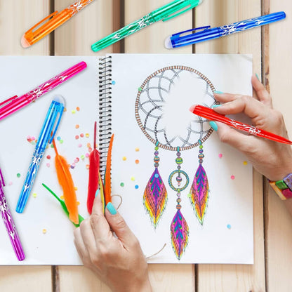Erasable Ink Pens, Erasable Gel Ink Pens - 12-pack Multicolor multicolor V1237-ZY-203-0344
