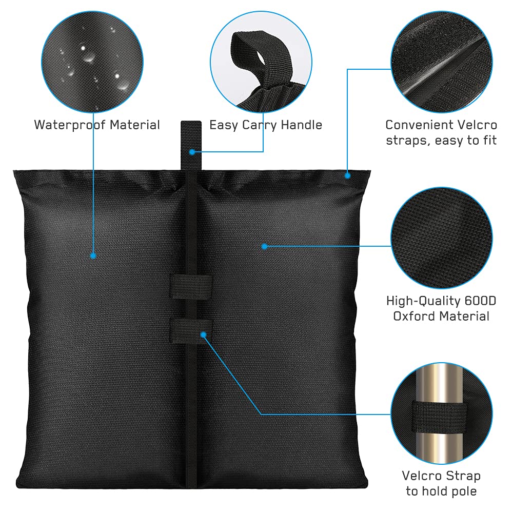 4-pack tent weights sandbags, heavy foot bag for legs V1237-ZY-203-0347
