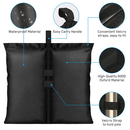 4-pack tent weights sandbags, heavy foot bag for legs V1237-ZY-203-0347