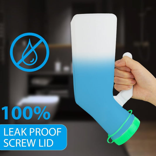 Urinal Bottle for Men, Glow-in-the-Dark 1000ml Pee Bottle for Travel & Incontinence Green V1237-ZY-203-0353
