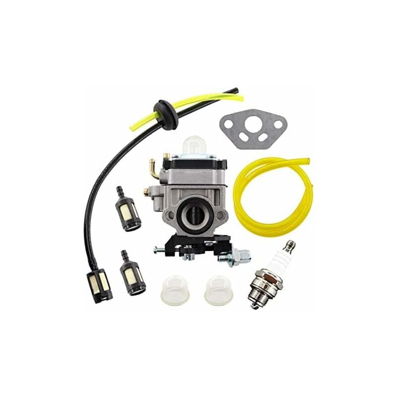 Carburetor kit for AL-KO Alko grass trimmers, models BC410, BC4535, BC4125, with hose and fuel filter. V1237-ZY-203-0370