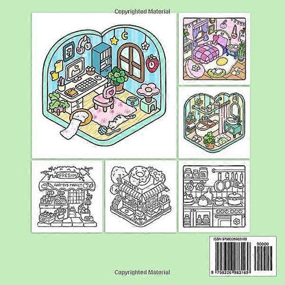 Coloring Book for Adults and Teens, Super Cute Patterns for Relaxation V1237-ZY-203-0371