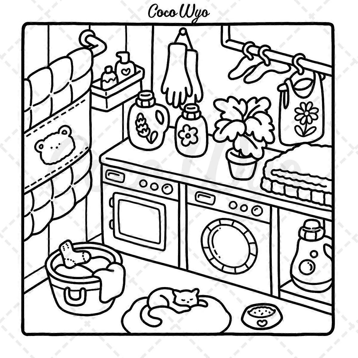 Coloring Book for Adults and Teens, Super Cute Patterns for Relaxation V1237-ZY-203-0371