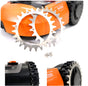 Worx Landroid Robotic Lawn Mower Pulley Sprocket Studs Anti-Slip Wheels-L Type 225mm, 2pcs V1237-ZY-203-0373