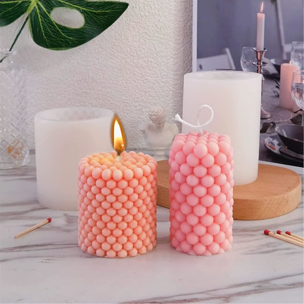 Candle mold, 3D cylindrical molds, geometric modern mold, candle making molds, DIY mold, molds for di_max V1237-ZY-203-0381