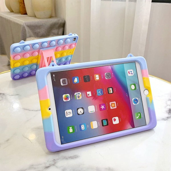 compatible with Tablet Case-Bear Head Color + Lanyard-IPAD mini 4_max V1237-ZY-203-0383