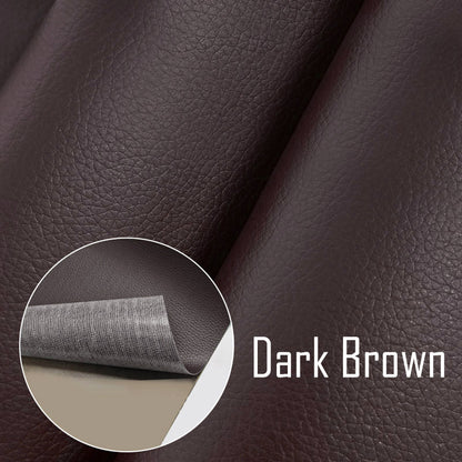 Self-Adhesive Repair Patch Faux Leather 50x138 cm Dark Brown V1237-ZY-203-0388