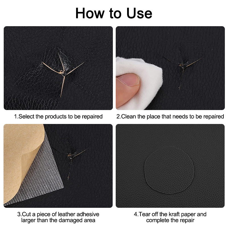 Self-Adhesive Repair Patch Faux Leather 50x138 cm Dark Brown V1237-ZY-203-0388