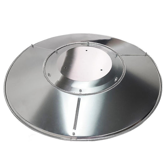 Patio Heater Reflector Plate, Outdoor Propane Heater Replacement Part - Top Dome, 3-Hole Mount, 3-'-UU- V1237-ZY-203-0393