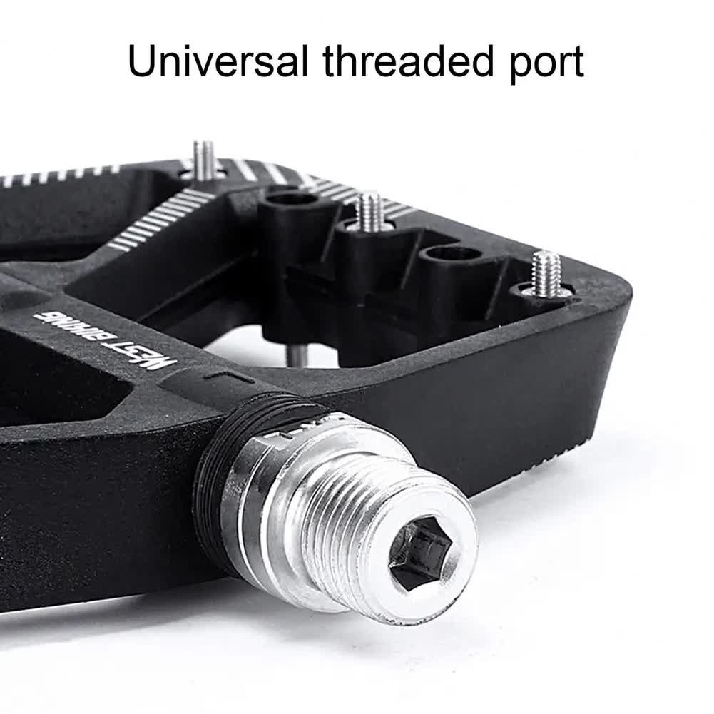 pair of wide pedals with non-slip surface and repair function, blue V1237-ZY-203-0395