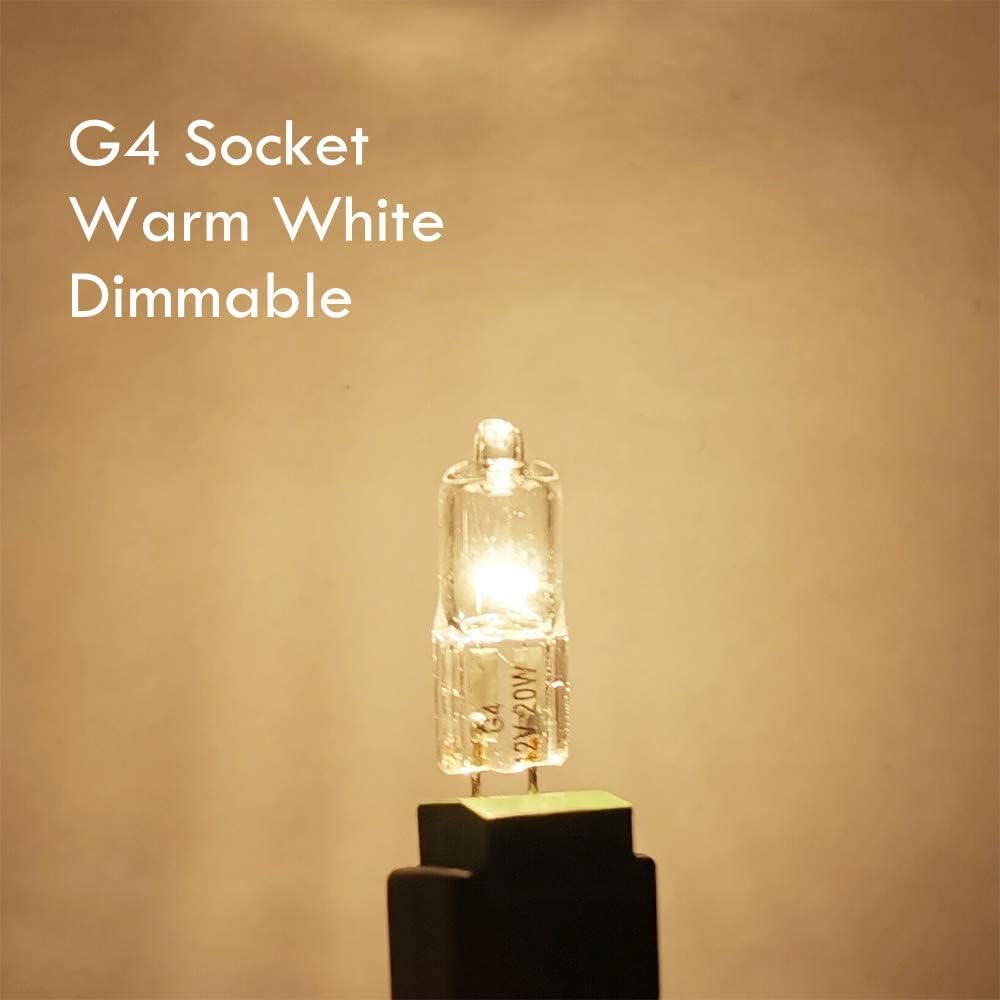 G4 halogen lamps 10W 12V - Warm white - 10-pack 10pcs 10pcs 10W V1237-ZY-203-0411