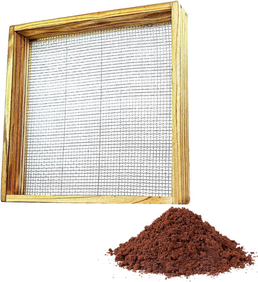 Garden sieve, soil sieve, mesh, ground stone, sand sieve, garden tool for sifting compost, dirt, soil, V1237-ZY-203-0422