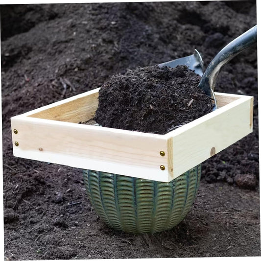 Garden sieve, soil sieve, mesh, ground stone, sand sieve, garden tool for sifting compost, dirt, soil, V1237-ZY-203-0422