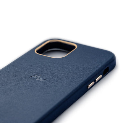 iPhone 12 / 12 Pro - MagSafe Leather Mobile Case - Marie Wolt Blu Blue iPhone 12/12 Pro V1237-ZY-203-0429