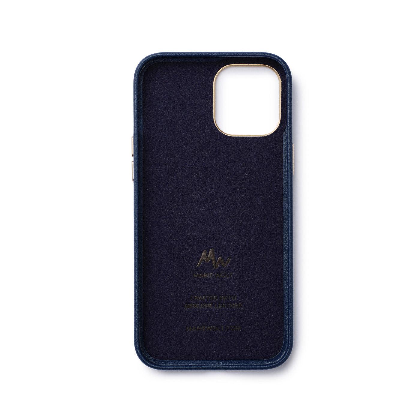 iPhone 12 / 12 Pro - MagSafe Leather Mobile Case - Marie Wolt Blu Blue iPhone 12/12 Pro V1237-ZY-203-0429