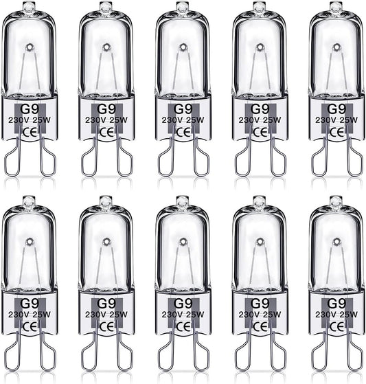 G9 halogen bulbs 25W, 230V, 10-pack 25W 25W V1237-ZY-203-0431