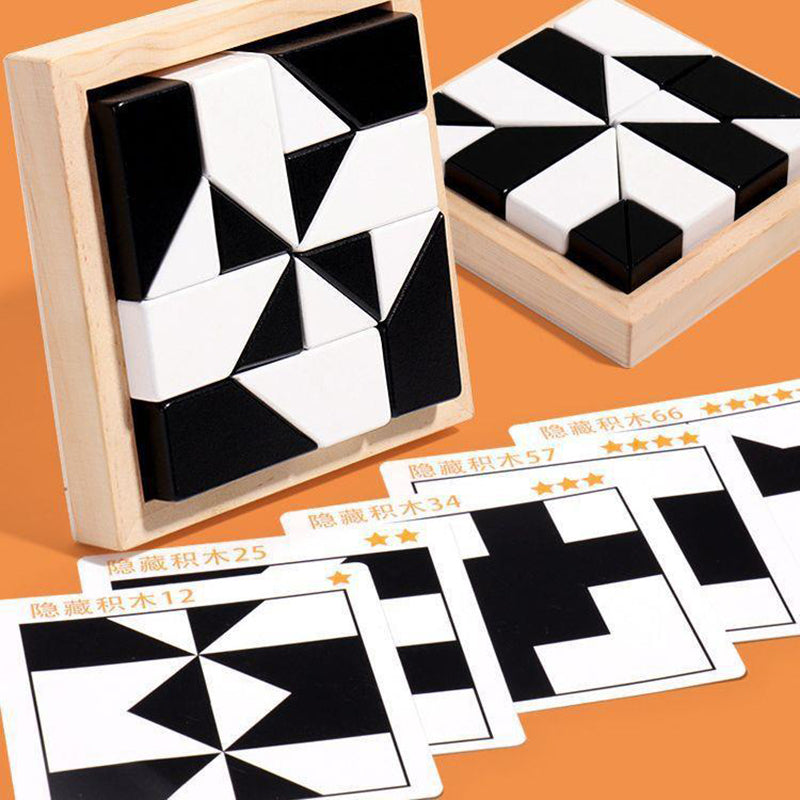 Hidden Block Puzzle Puzzle Toys Wooden Puzzle C V1237-ZY-203-0441