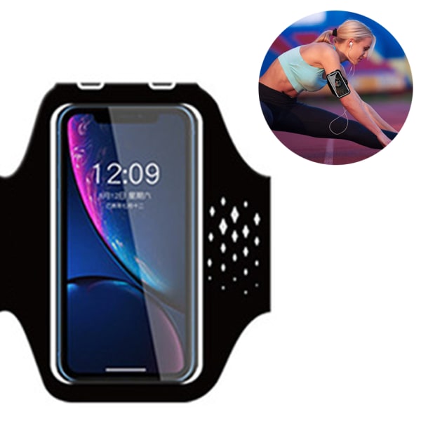 Mobile Phone Armband, Universal Waterproof Phone Armband with Black V1237-ZY-203-0451