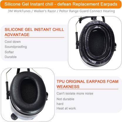 INF Gel earmuffs for 3M Peltor hearing protection 1 pair V1237-ZY-203-0456