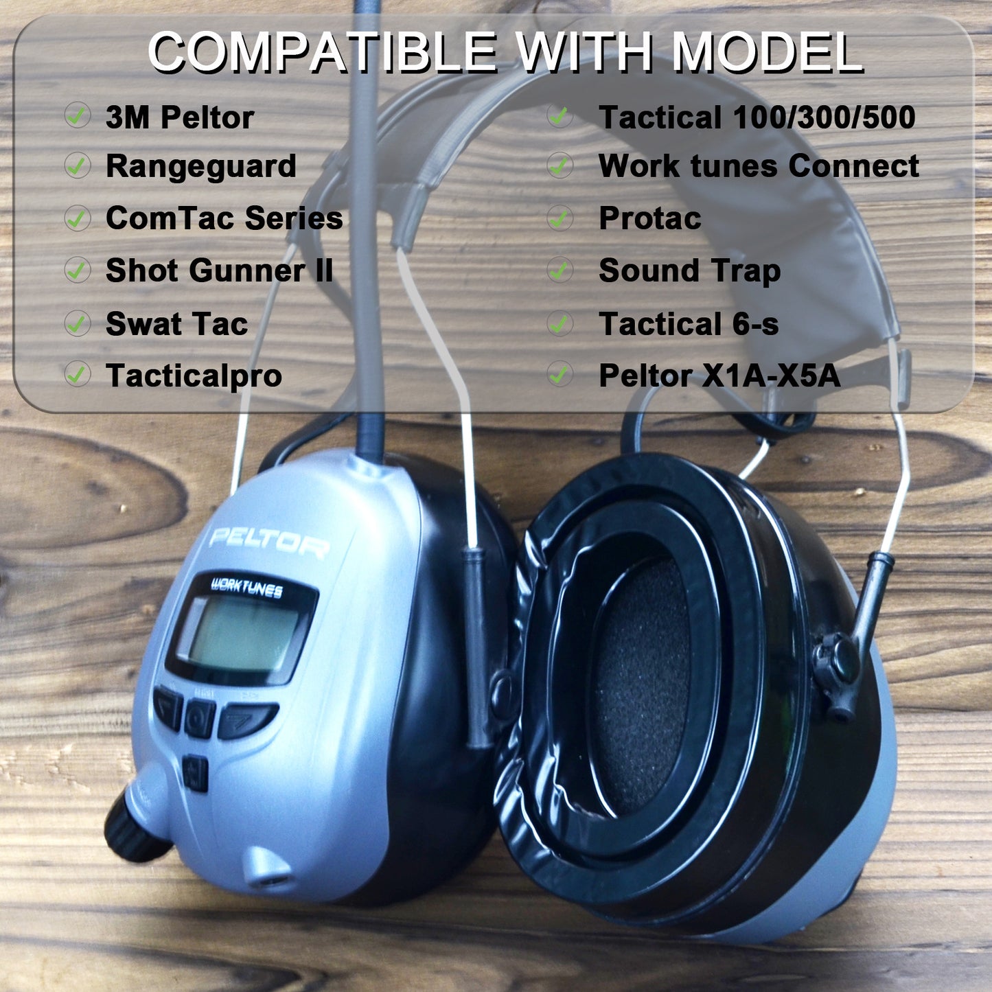 INF Gel earmuffs for 3M Peltor hearing protection 1 pair V1237-ZY-203-0456