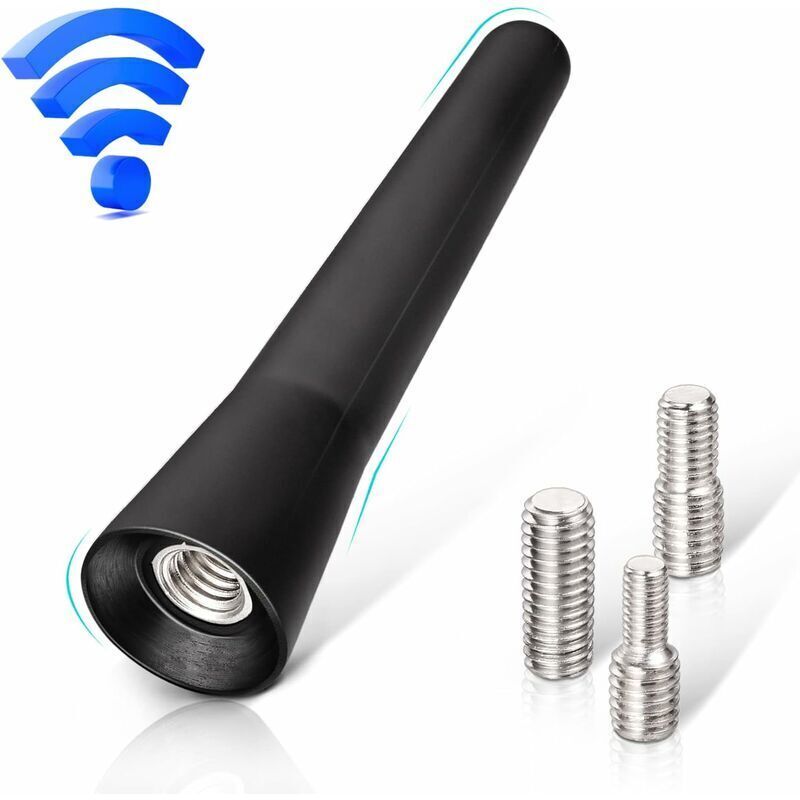 Car Antenna FM DAB Car Radio Antenna 6.5 cm Mini Short Car Antenna with Powerful FM/AM/DAB Reception Function, V1237-ZY-203-0477