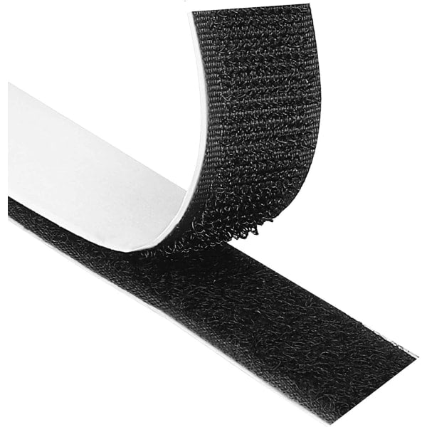 Self-adhesive Velcro 8 meters extra strong, double-sided (black) V1237-ZY-203-0501