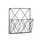 Wall Mounted Newspaper Holder Newspaper Shelf Storage Rack Black Draw V1237-ZY-203-0508