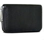 Credit Card Holder RFID Blocking Genuine Leather Mini Credit Card Case with Zipper V1237-ZY-203-0518