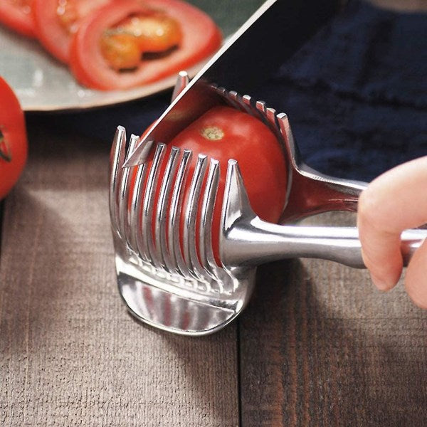 Tomato Cutter Lemon Cutter Multifunctional Fruit Cutter Tool Handheld Round Fruit Tongs Onion Holder V1237-ZY-203-0520