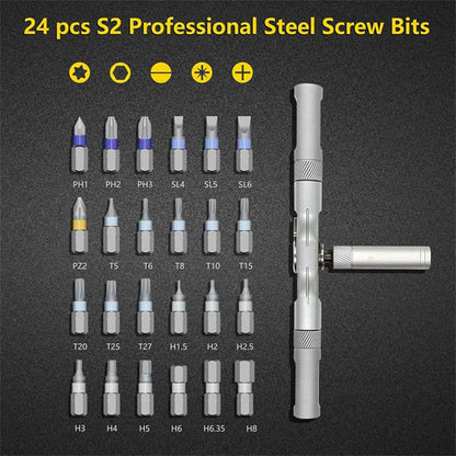 24-in-1 Magnetic Screwdriver Set, Multifunctional Tool Set for Home Repair V1237-ZY-203-0523