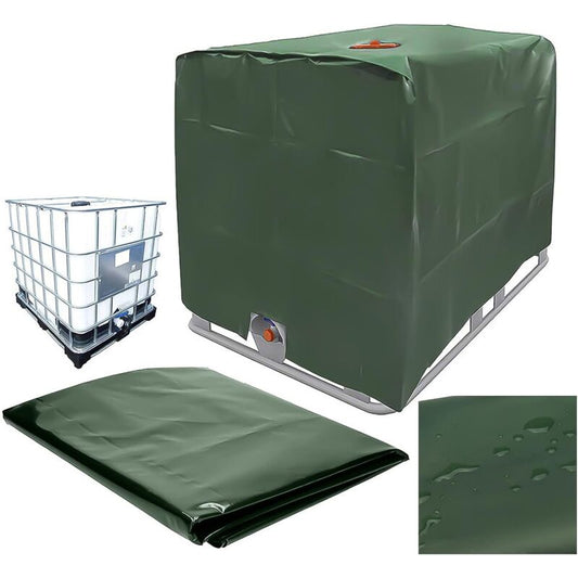 Water Tank Cover, IBC Tank Cover for 1000L Tank, Water Tank Container Protective Cover, Dustproof Anti-UV V1237-ZY-203-0529