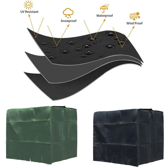 Water Tank Cover, IBC Tank Cover for 1000L Tank, Water Tank Container Protective Cover, Dustproof Anti-UV V1237-ZY-203-0529