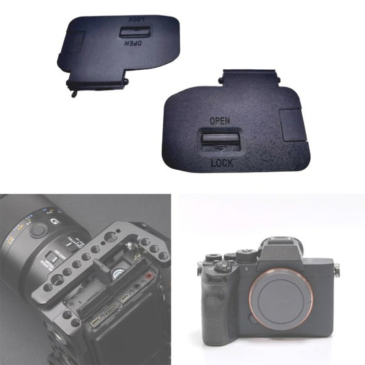 Battery Door for Sony Alpha a7 III ILCE-7M3 ILCE-9 Camera Replacement Repair Parts Camera Battery Lock V1237-ZY-203-0537
