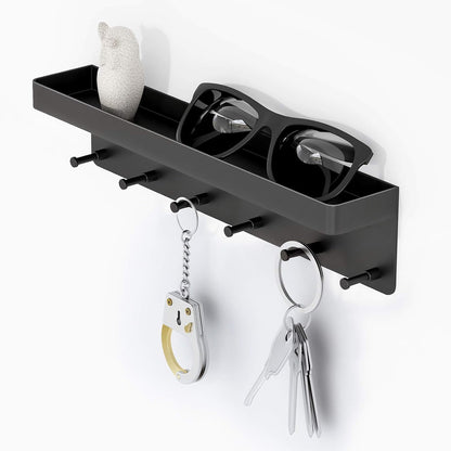 Self-adhesive Key Hooks Key Holder for Wall 6 Hooks Key V1237-ZY-203-0544