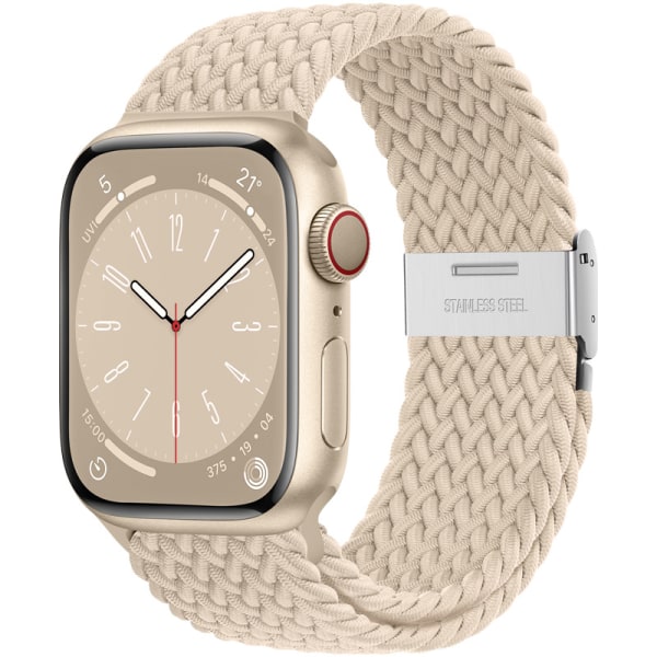 compatible with Apple Watch bracelet Beige #38/40/41mm_max V1237-ZY-203-0561