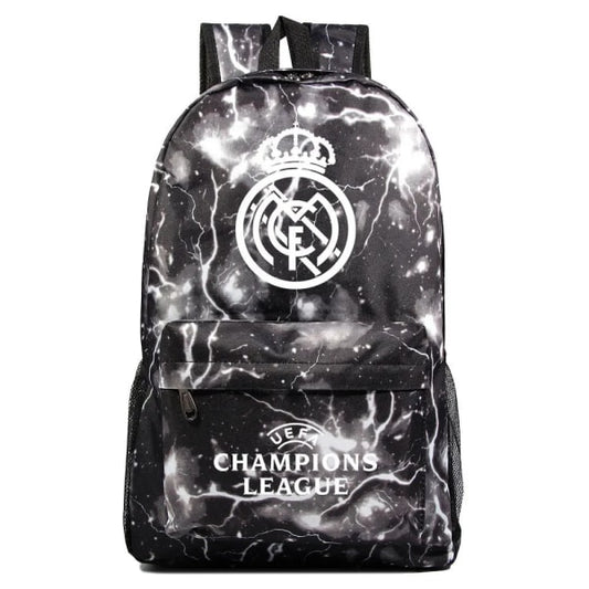 Graffiti Real Madrid Uefa Champions League shoulder bag fan backpack student school bag storage bag V1237-ZY-203-0570