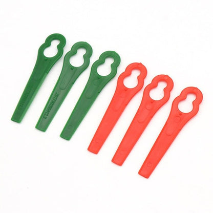100 pcs Plastic Grass Trimmer Blades Cordless Trimmer Blades V1237-ZY-203-0577