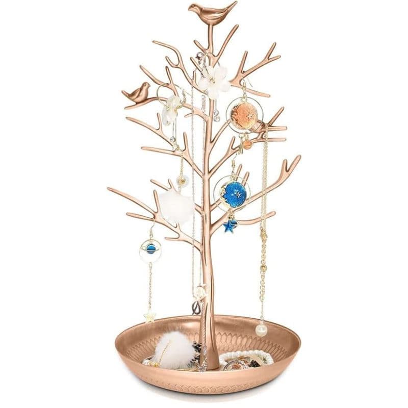 Vintage jewelry tree with 3 birds (bronze) V1237-ZY-203-0585