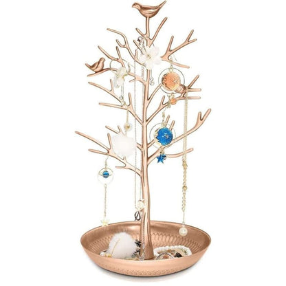 Vintage jewelry tree with 3 birds (bronze) V1237-ZY-203-0585