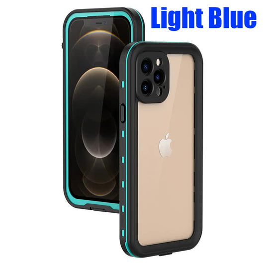 IP68 Waterproof Case for iPhone 15 14 13 12 11 Pro Max XS Max XR 7 8 RedPepper Transparent Protection Diving V1237-ZY-203-0601