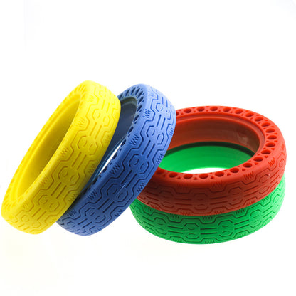 For Xiaomi electric scooter color solid tire multi-color honeycomb tire hollow airless tire M365 V1237-ZY-203-0626