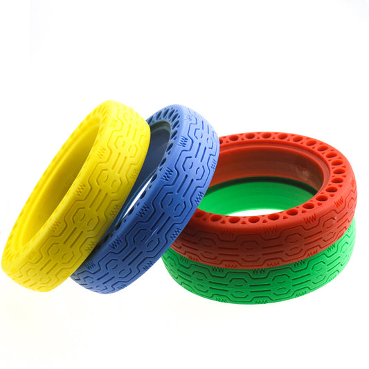 For Xiaomi electric scooter color solid tire multi-color honeycomb tire hollow airless tire M365 V1237-ZY-203-0626