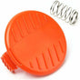 Spool Cap + Spring Replacement Parts for BLACK+DECKER STC1815 GL4525 Grass Trimmer 385022-03.. V1237-ZY-203-0646