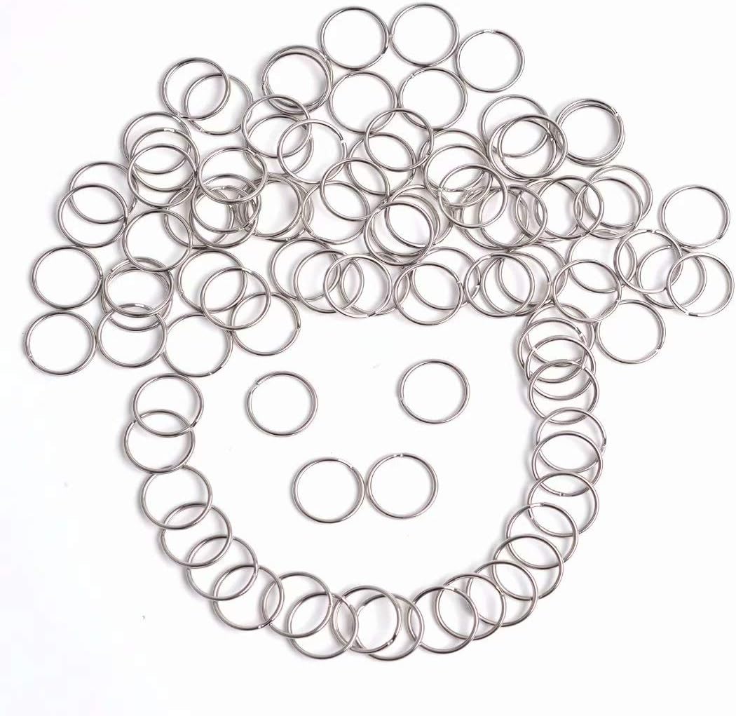 100 pcs 25 mm round key rings V1237-ZY-203-0667