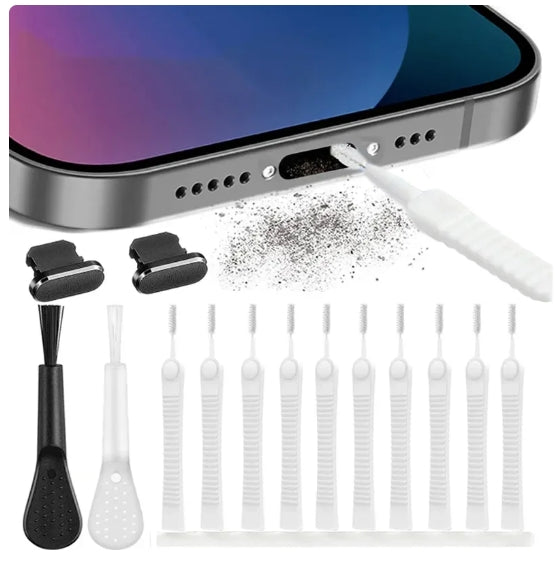 Compatible with iPhone Mobile Phone Charging Port Dust Plug Cleaning Kit V1237-ZY-203-0676